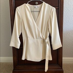 Topshop Cream Blouse